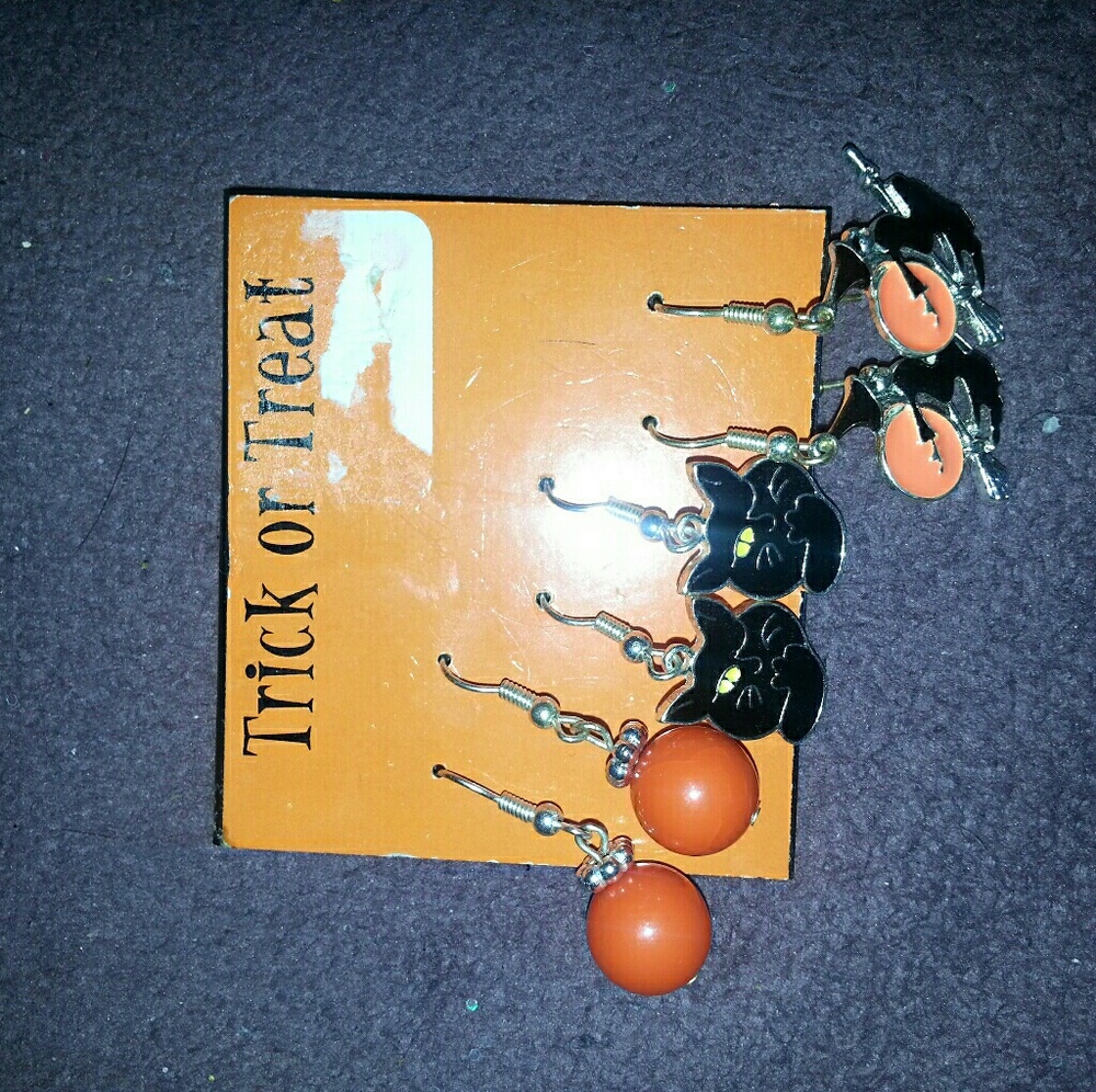 Set of 3 halloween earrings
